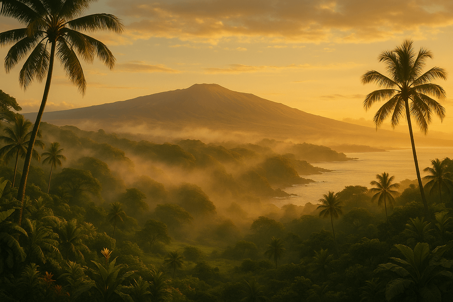 Beautiful Big Island Hawaii landscape